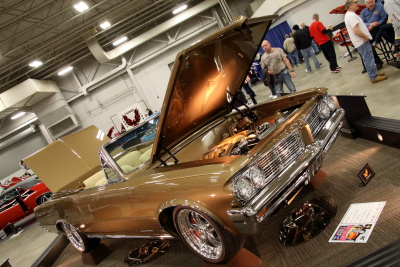 Front 3/4 riders side Champagne Gold 1964 Pontiac GTO Convertible