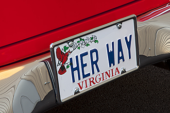 Linda Keel's License plate says Her Way